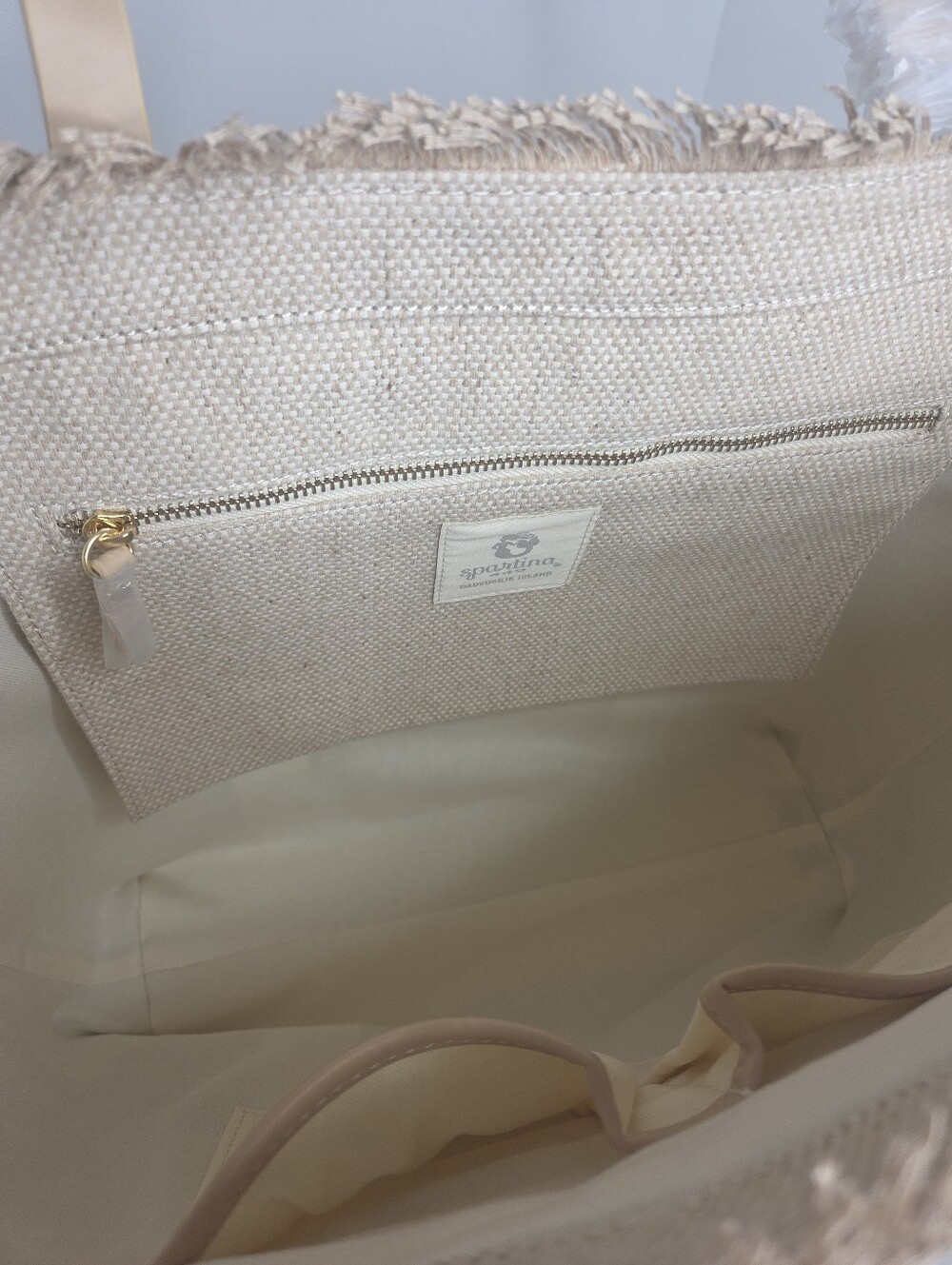 Spartina 449 Ogeechee Sea Life Coral Jute And Cotton Large Beach Tote NWT - Picture 10 of 14